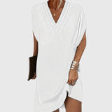 Hilary | Draped V-Neck Dress