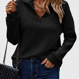Natasha | Elegant Half Zip Sweater