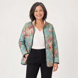 Mia | Quilted Floral Print Jacket
