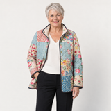 Emily | Floral Patchwork Quilted Jacket