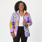 Sophia | Quilted Dog Print Jacket