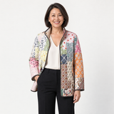 Violet | Floral Print Quilted Jacket