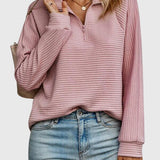 Natasha | Elegant Half Zip Sweater