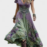 Amelia | Short Maxi Floral Dress