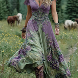 Amelia | Short Maxi Floral Dress