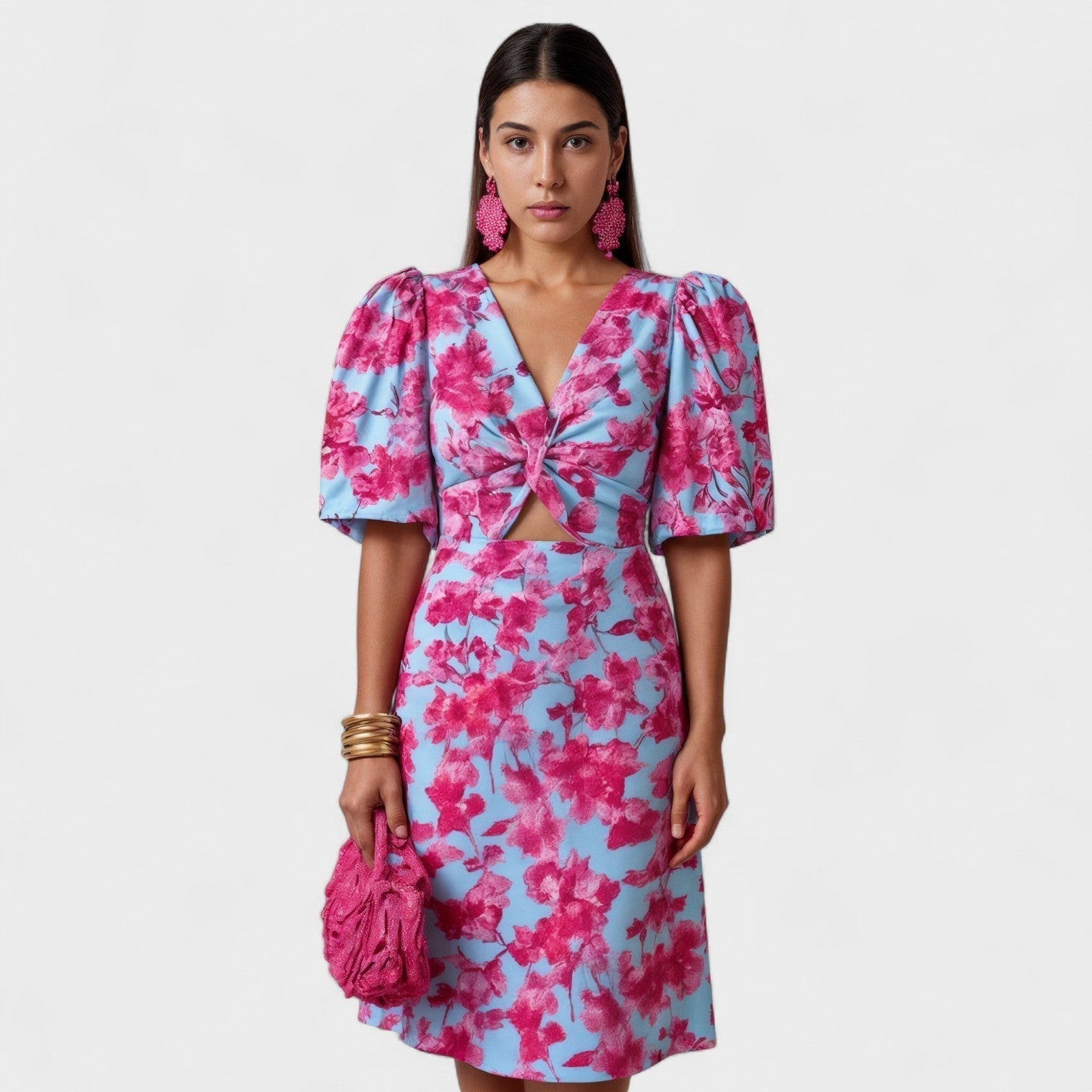Maya | Tropical Print Dress