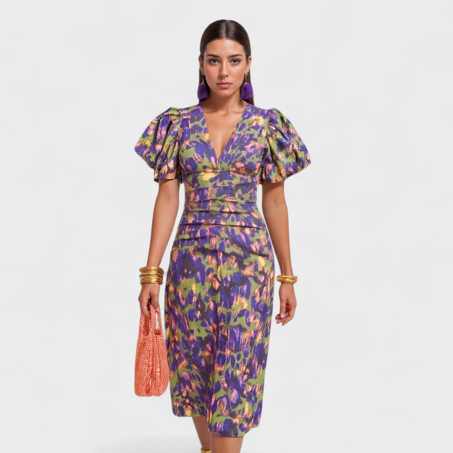 Maya | Tropical Print Dress
