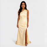 Evelyn | Long Satin Dress