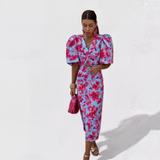 Maya | Tropical Print Dress
