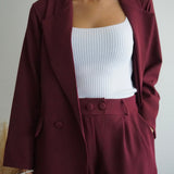 Rachel | Burgundy Matching Set
