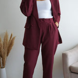 Rachel | Burgundy Matching Set