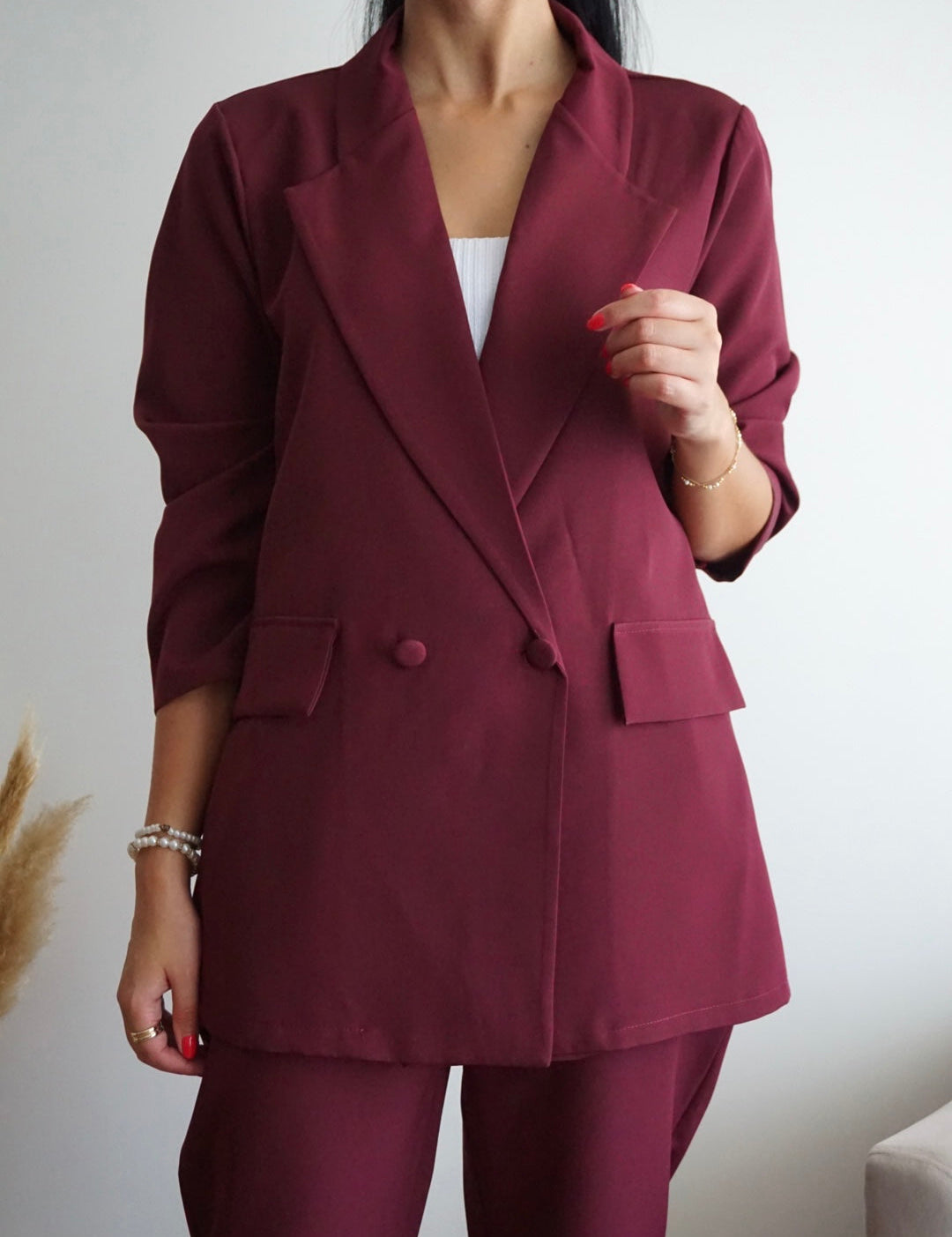 Rachel | Burgundy Matching Set