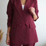 Rachel | Burgundy Matching Set