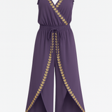 Amelia | Mono Dress With Gold Details