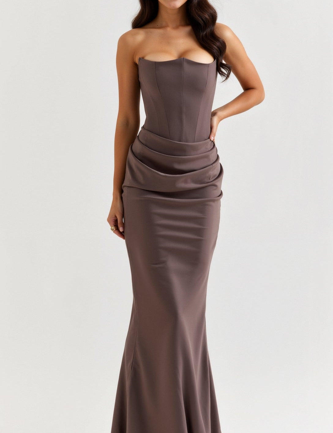Natalie | Long dress with bodice