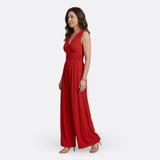 Claire | Sleeveless Wide Leg Jumpsuit