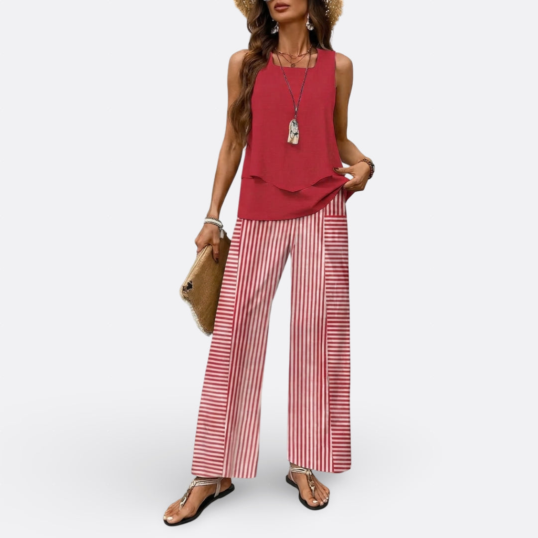 Rachel | Two Piece Straight Cut Set