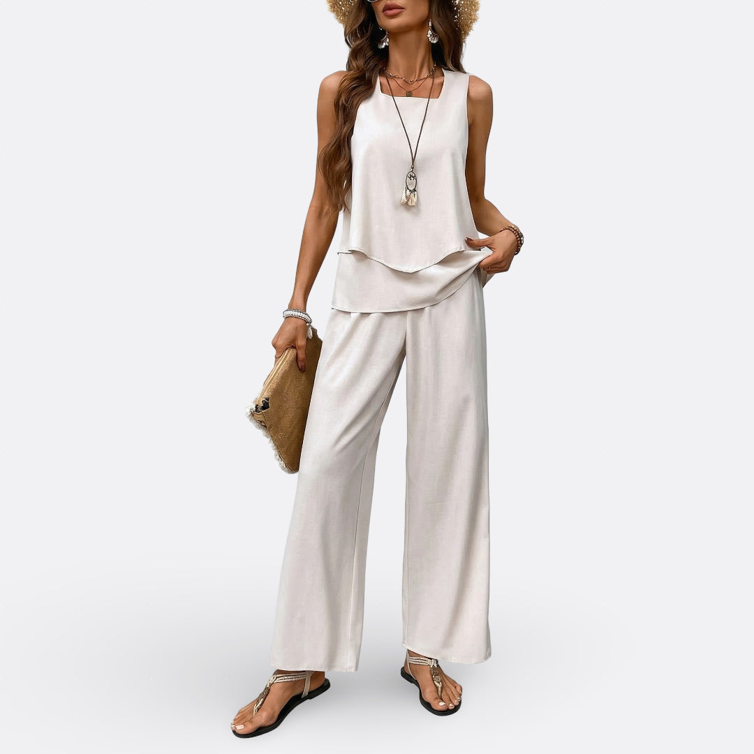 Rachel | Two Piece Straight Cut Set