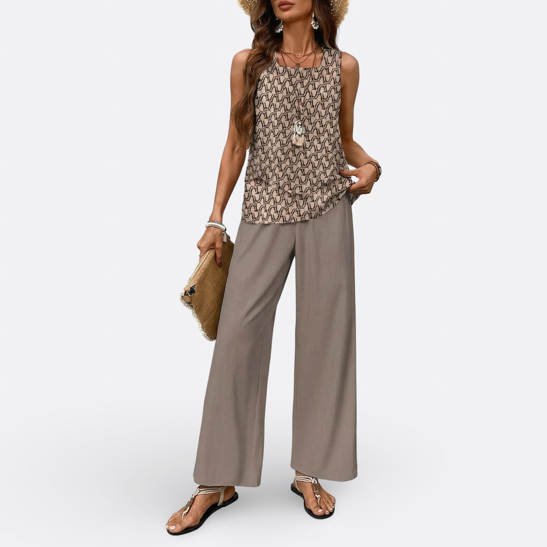 Rachel | Two Piece Straight Cut Set