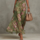 Dove | Floral Halter Maxi Dress