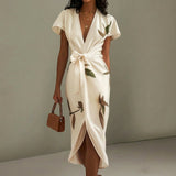 Hannah | Midi Dress with Bow