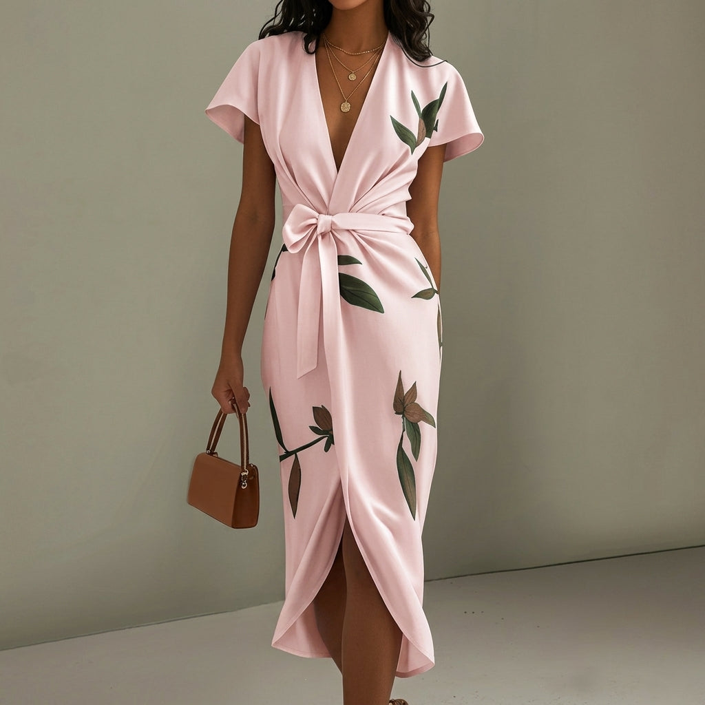 Hannah | Midi Dress with Bow