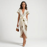 Hannah | Midi Dress with Bow