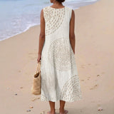 Rachel | Textured Sleeveless Maxi Dress
