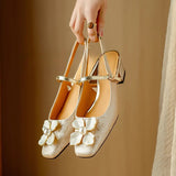 Rachel | Vintage Block Heel Pumps