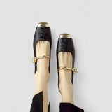 Amelia | Pearl Strap Mary Janes