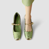 Amelia | Pearl Strap Mary Janes
