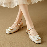 Rachel | Vintage Block Heel Pumps