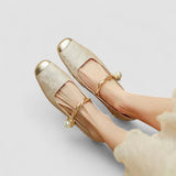 Amelia | Pearl Strap Mary Janes