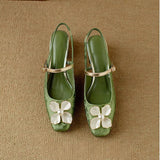 Rachel | Vintage Block Heel Pumps