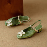 Rachel | Vintage Block Heel Pumps