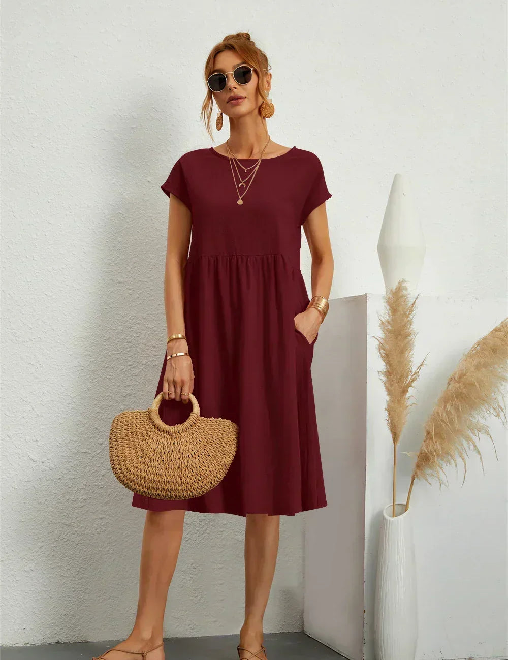 Ava | Casual Pocket Dress