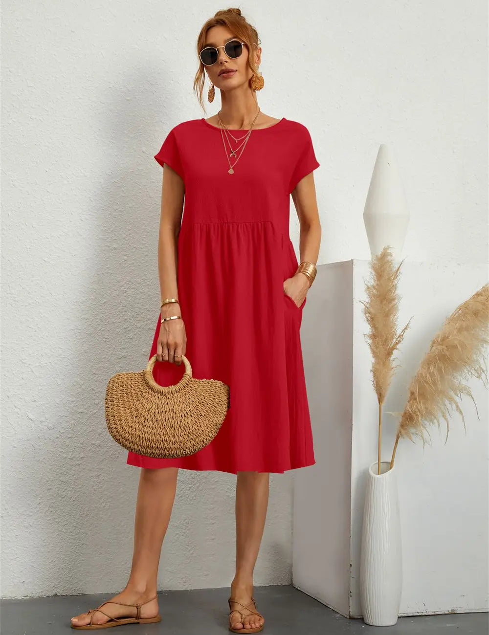 Ava | Casual Pocket Dress