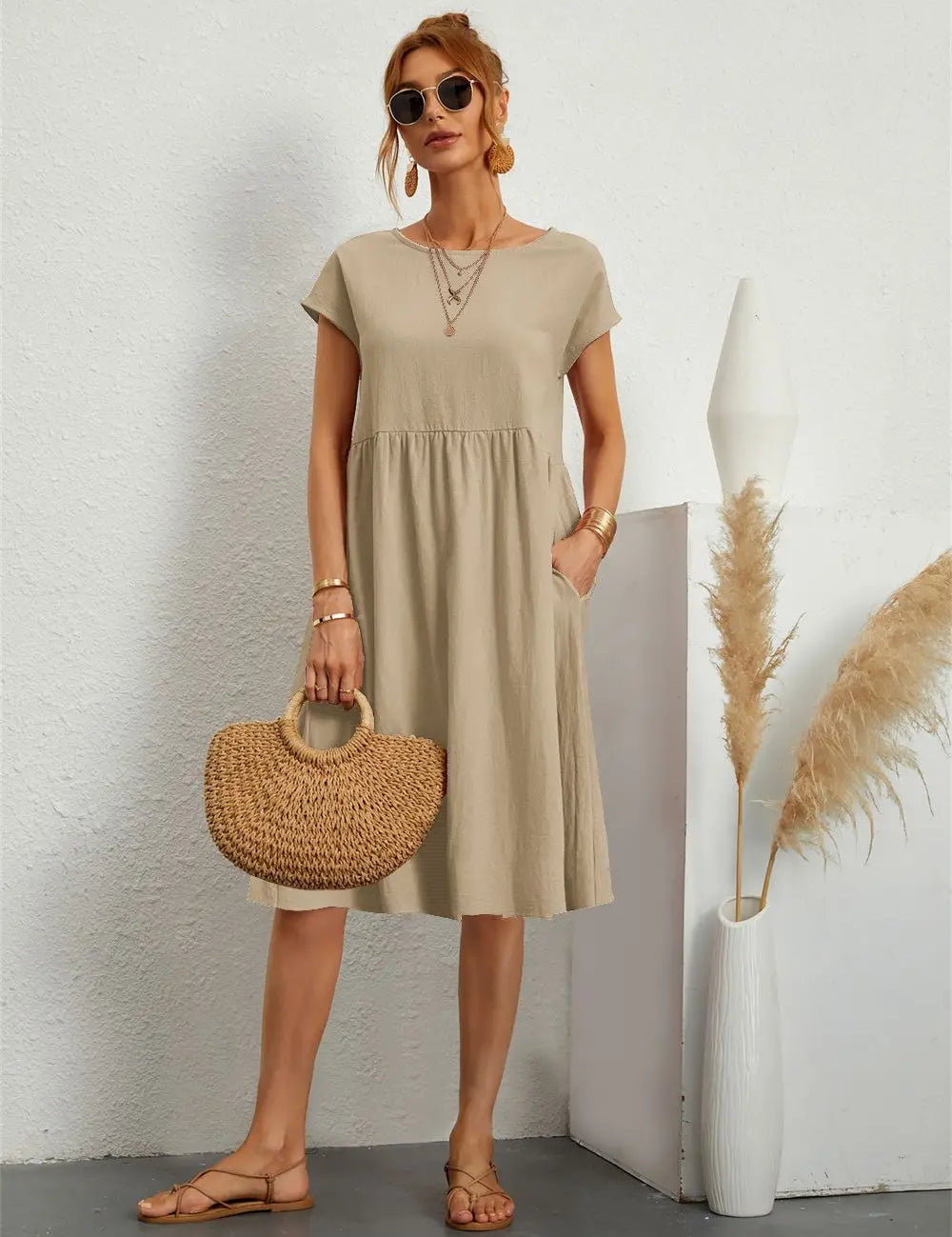 Ava | Casual Pocket Dress