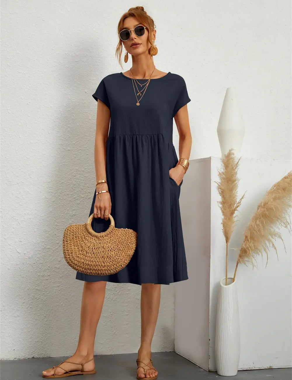 Ava | Casual Pocket Dress