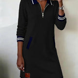 Emma | Chic Long Sleeve Cotton Dress