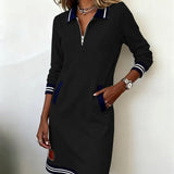 Emma | Chic Long Sleeve Cotton Dress