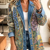 Sadie | Vintage Floral Denim Jacket