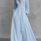 Amelia | Flowing Button-Front Maxi Dress