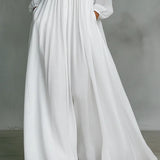 Evelyn | Flowing Button Front Maxi Dress