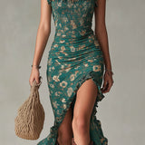 Rachel | Retro boho maxi, flowing sleeves