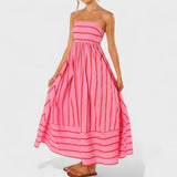 Emma | Long Striped Dress