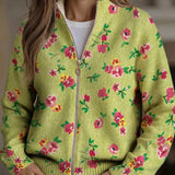 Jenna | Green Floral Cardigan