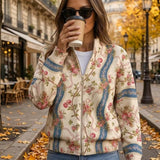 Imogen | Rose Vine Pattern Cardigan