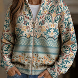 Janet | Floral Border Cardigan