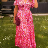Dana | Floral V-Neck Maxi Dress
